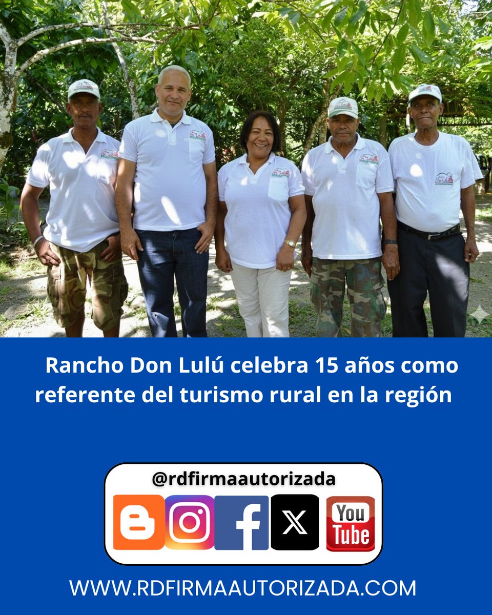 Rancho Don Lulú celebra 15 años como referente del turismo rural en la región rdfirmaautorizada.com/2025/11/rancho… 

<a href="/rdfirmaautoriz1/">RD FIRMA Autorizada C.polanco.</a> 
#rdfirmaautorizada