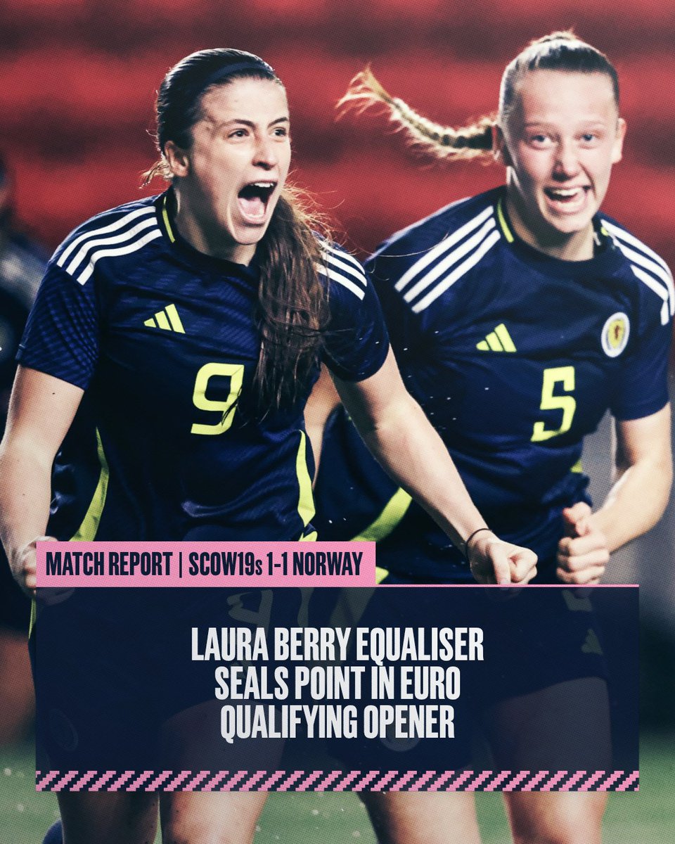#SCOW19s | An important point was sealed by Laura Berry's goal in yesterday's #U19WEURO qualifier.

➡️ Read the full match report here: scotfa.co/SCOW19NORrep

#YoungTeam