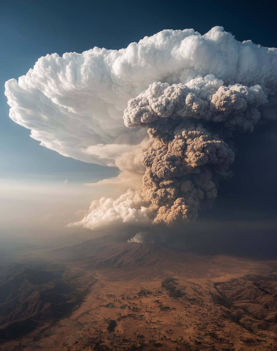 ExploreNature_1's tweet image. Gd mrng X World, Happy Thursday to all of my frnds 

This Has Never Happened Before In Recorded History. ⌚

For The First Time In More Than 10,000 Years, A Dormant Volcano In Ethiopia Has Erupted 🌋. 
Ethiopia  🇪🇹