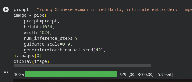 Disty00's tweet photo. Z-Image on Google Colab T4 with SDNQ UINT4 SVD

Normal matmul vs SDNQ INT8 matmul
18 s/it vs 6 s/it
3x faster with SDNQ INT8 matmul! https://t.co/THFirwjwMd