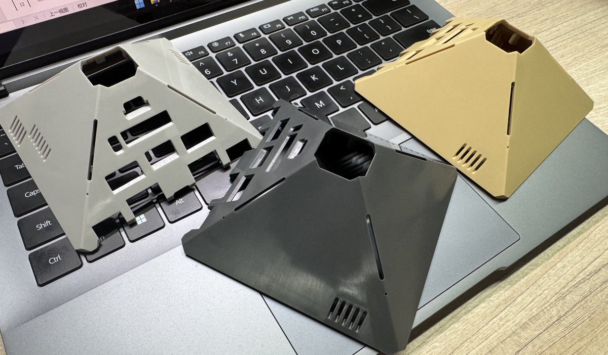 M5Stack's tweet image. AI Pyramid molding arrived