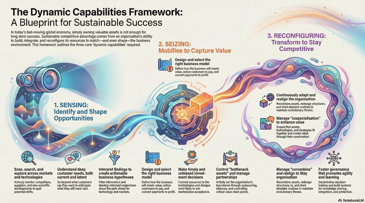 oksanameier's tweet image. Dynamic Capabilities Framework visualisation with @NotebookLM