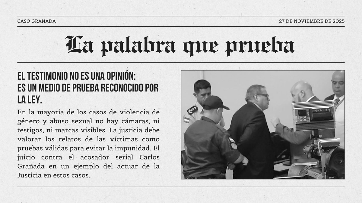El testimonio SÍ es prueba en casos de violencia de género y abuso sexual. Abro hilo 🧵