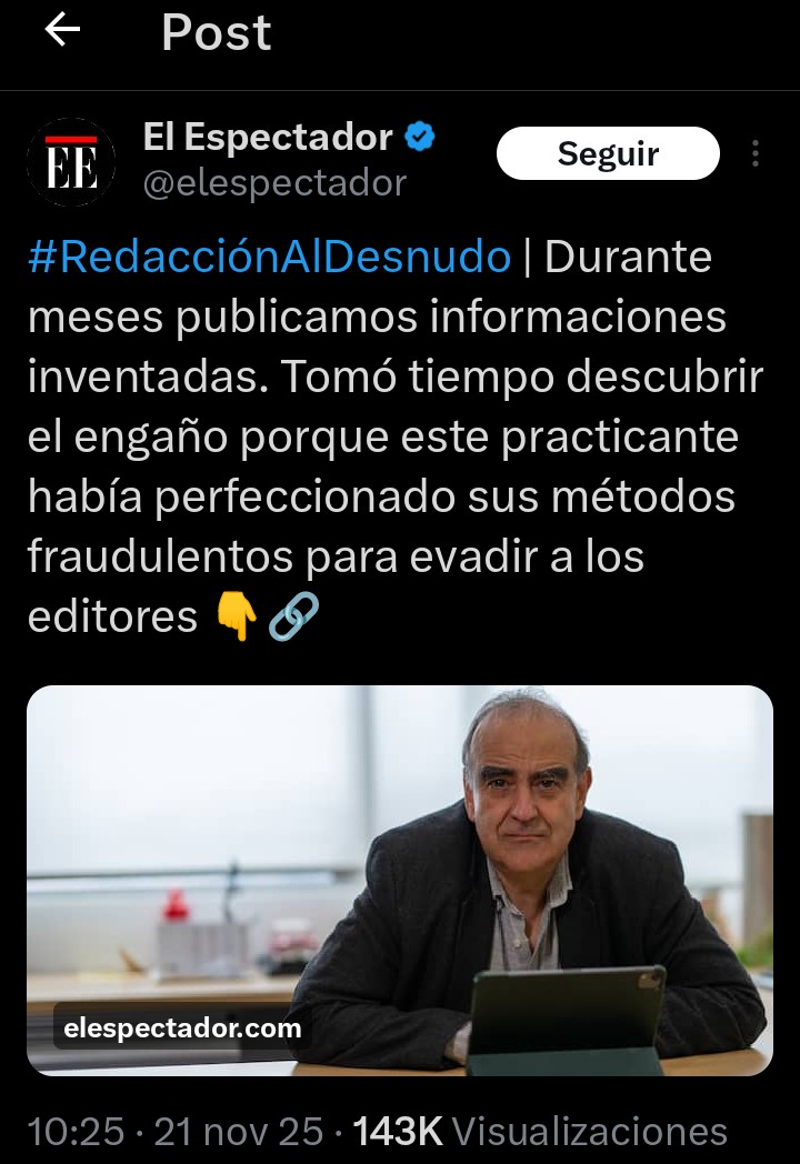 TECNIBL04954133's tweet image. TOTAL, JUANITA,EL PROBLEMA DE @fdbedout ,ES QUE NUNCA SALIÓ DE LA BORBUJA DE CONFORT,DONDE DECIAN NOTICIAS DUDOSAS,Y NADIE LES REFUTABA, AHORA QUE EXISTEN LAS REDES SOCIALES A QUIEN REFUTA LO LLAMAN BODEGA Y LO BLOQUEAN.
UN EJEMPLO .👇👇👇👇👇👇
