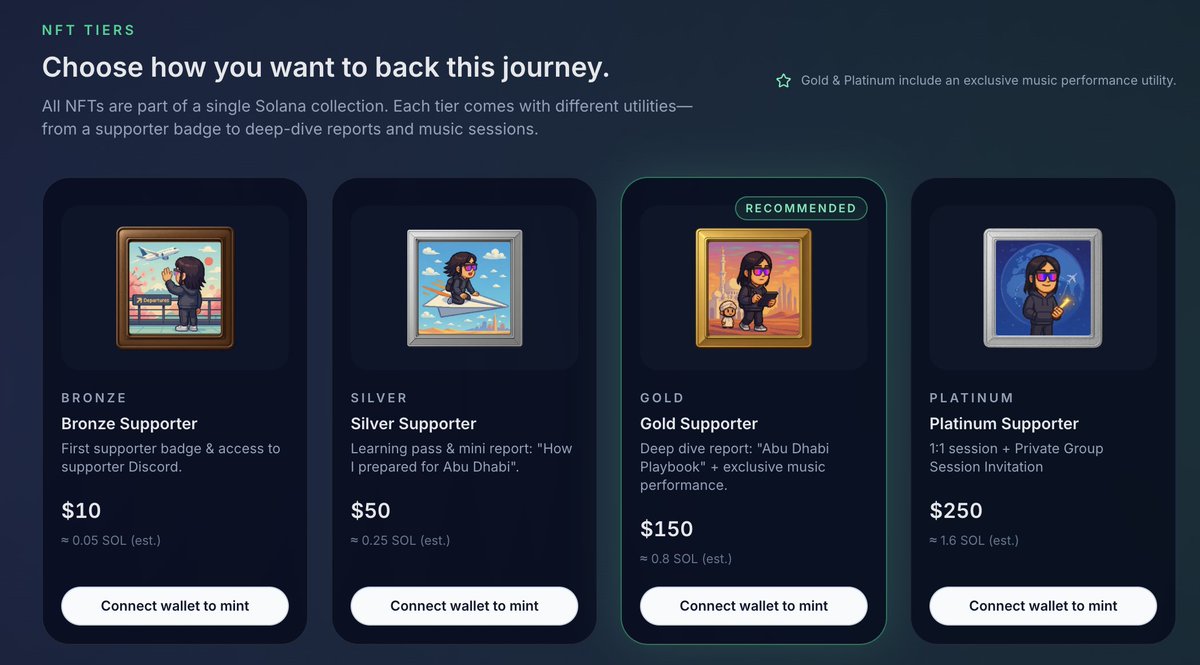 muse_jp_sol's tweet image. If you send me to Dubai, I promise you this: 
I’m not going there to sightsee. I’m going there to WIN.

I will pitch to the biggest funds and whales, and prove that the Solana community can send a young founder global.

This NFT is your proof that you backed me when I had nothing…