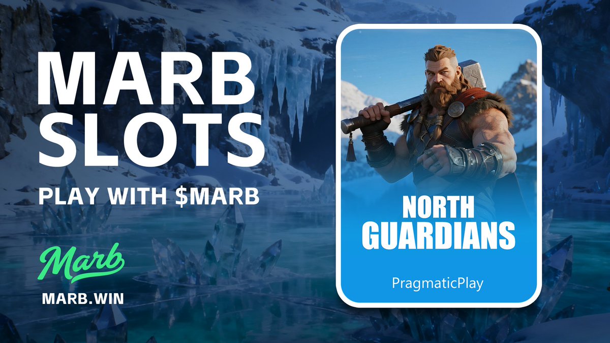marb_win's tweet photo. ❄️ North-Guardians Are Calling.
Spin into the frozen wilds and claim your destiny with $MARB ⚔️

🔥 MARB SLOTS — PLAY WITH $MARB

The guardians watch…
Will you be the next one to break the icy jackpot?

#MARB #MARBEntertainment #CryptoGaming #Slots #PlayToEarn #NorthGuardians #Web3Gaming