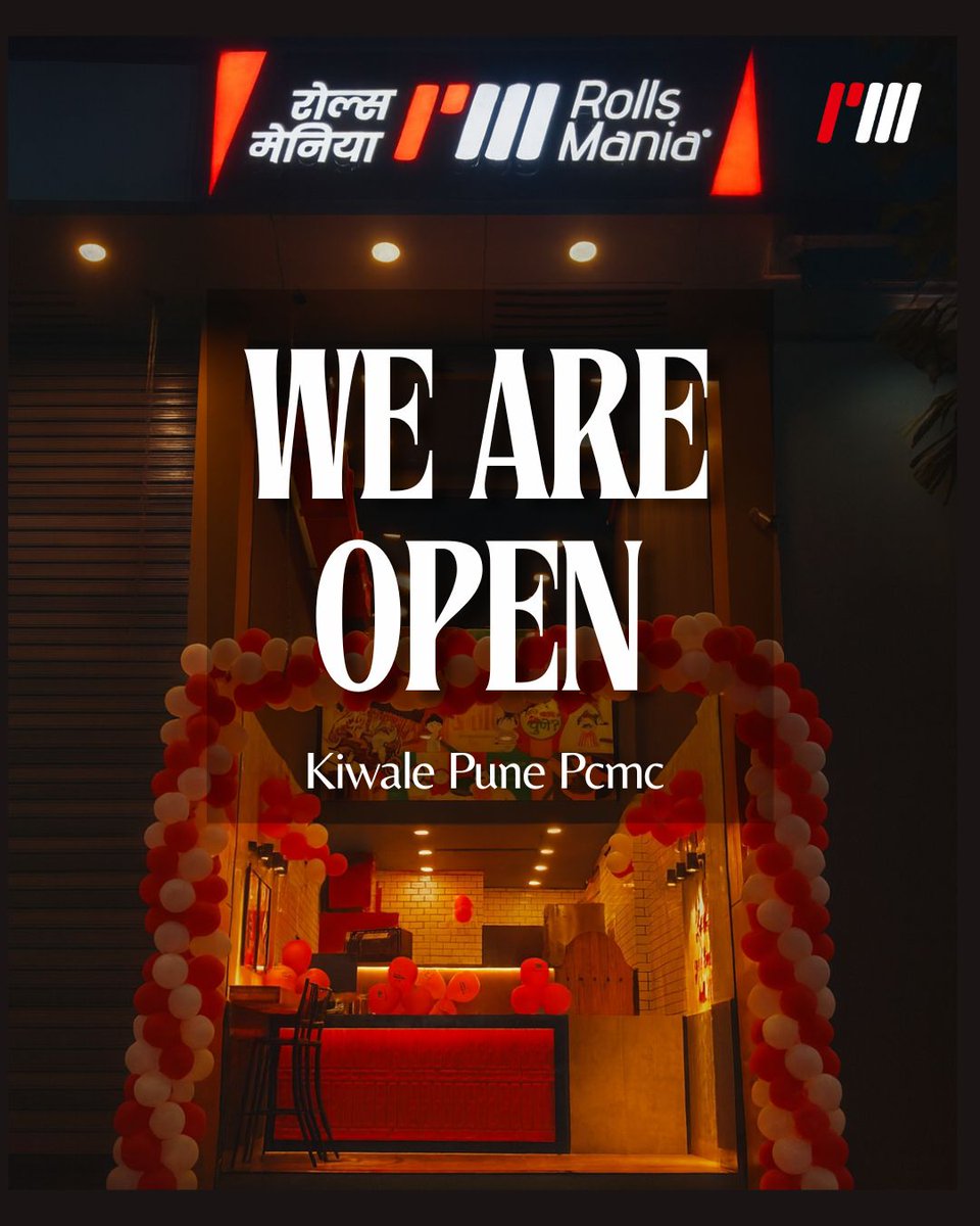 RollsMania20820's tweet image. नमस्कार किवळे!!
 Rolls Mania आलं आहे तुमच्या शेजारी!! मगं कधी येताय टेस्ट करायला?
📍Kiwale, Pune
Sr.No.39,SHOP NO.14,WING-B.VISION ARISTO,NEAR MUKAI CHOWK,VIKAS NAGAR,KIVALE,PUNE-412101, PUNE - PCMC
#rollsmania #newstore #pcmc #Kiwale #ravet