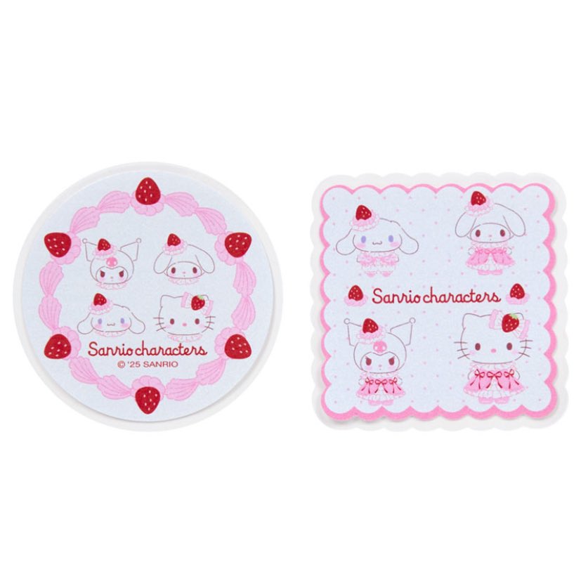 サンリオキャラクターズ 缶ケース＆シールセット（いちごホイップ