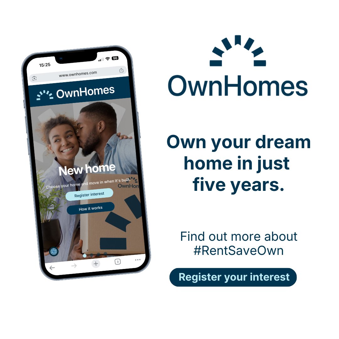 RentSaveOwn's tweet image. Just a smart way to become a homeowner. #RentSaveOwn: Rent where you’ll live. Save while you rent. Own when you’re ready. Save your deposit while you rent and own within 5 years. Register your interest at vist.ly/4g88j
#AffordableHousing #HomeOwnership #RentWithPurpose