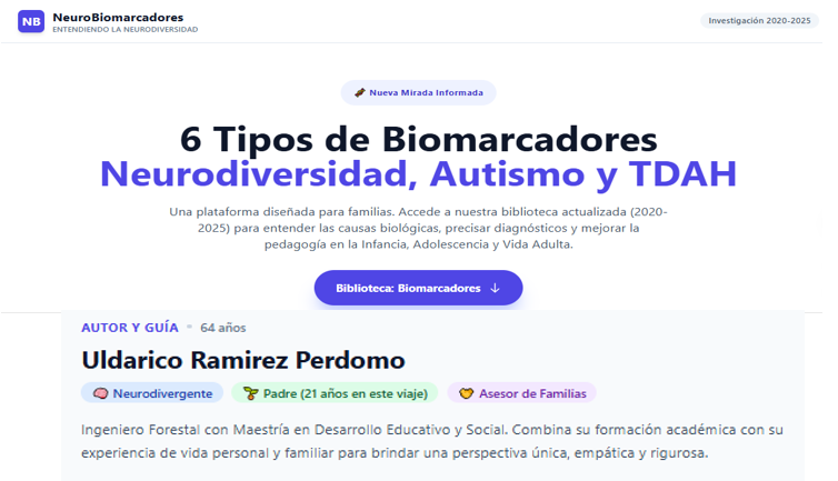 uldaricorape's tweet image. Comparto #Aplicación #Biomarcadores. Tambien  forma parte del : Modelo Pedagógico Familiar Neuroconsciente Individualizado M.P.F.N.I  #Neurodiversidad #Autismo #Asperger #TDAH. Ejemplo y estudio de caso: Como entrenar Asistentes  y  Enjambres de Inteligencia Artificial