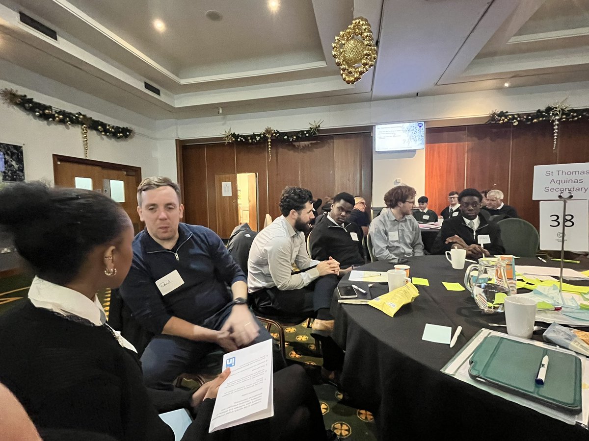 Career ready cohort 2025-27 at today’s launch event meeting their mentors <a href="/CareerReadyUK/">Career Ready</a> <a href="/StThomasAqSec/">St Thomas Aquinas</a>