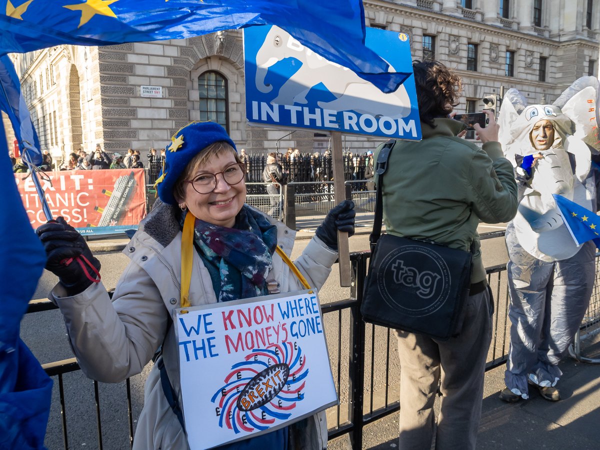 Budget day protesters including Steve Bray call for us to rejoin Europe: A few more pictures at facebook.com/media/set/?set…