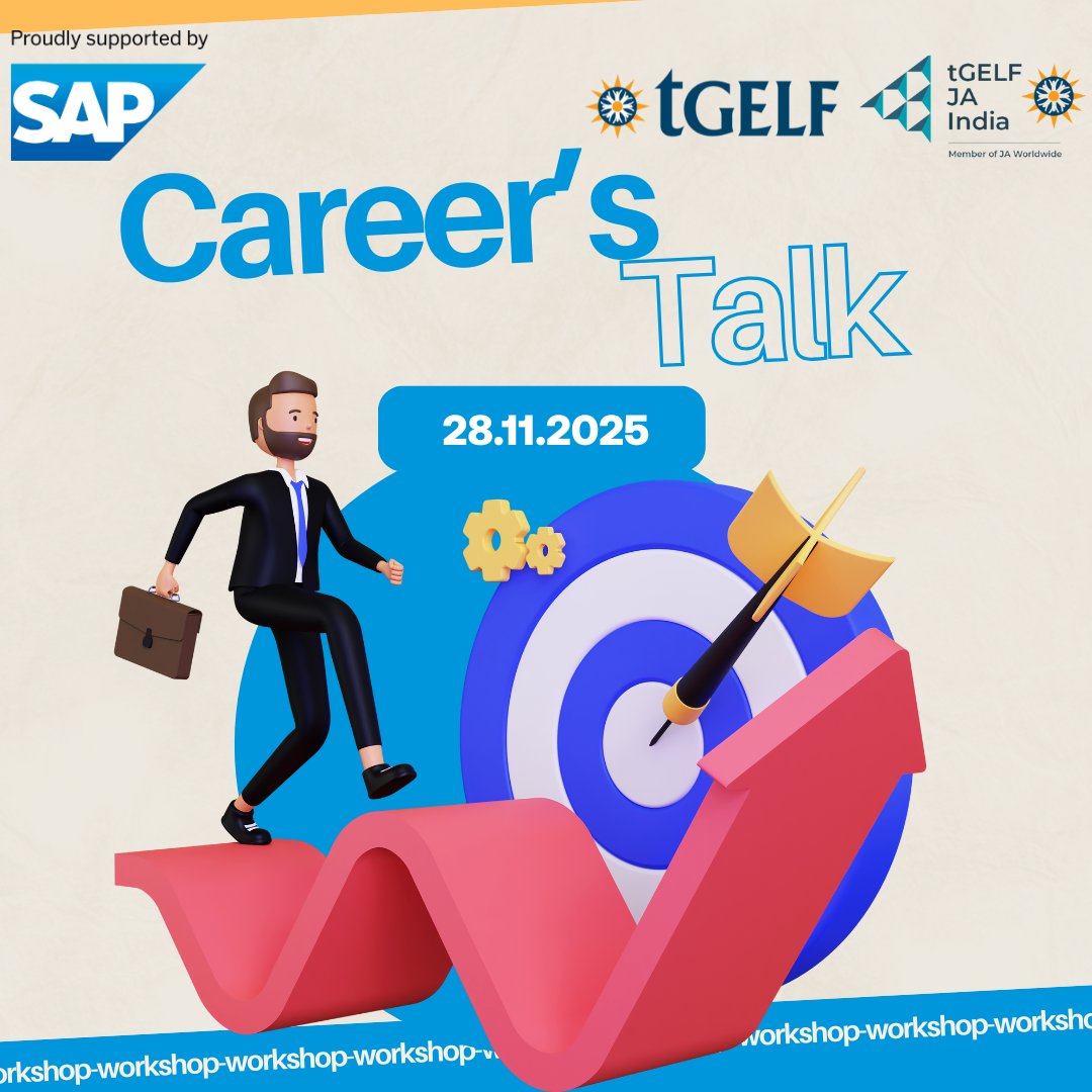 tGELF's tweet image. Career’s Talk with SAP
Students will explore how innovation, technology, and skills come together to shape the jobs of tomorrow.
Through engaging and interactive discussions students will discover how their passions can transform into meaningful careers.
#tGELF #SAP