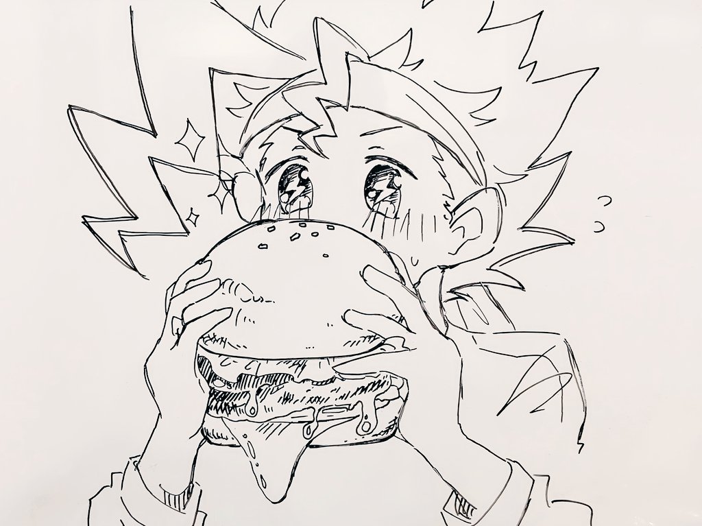 ホワイトボードに🐢くんざかざからくがきω

でっけぇハンバーガーをキラキラおめめで食べてくれ〜〜〜〜〜〜🍔