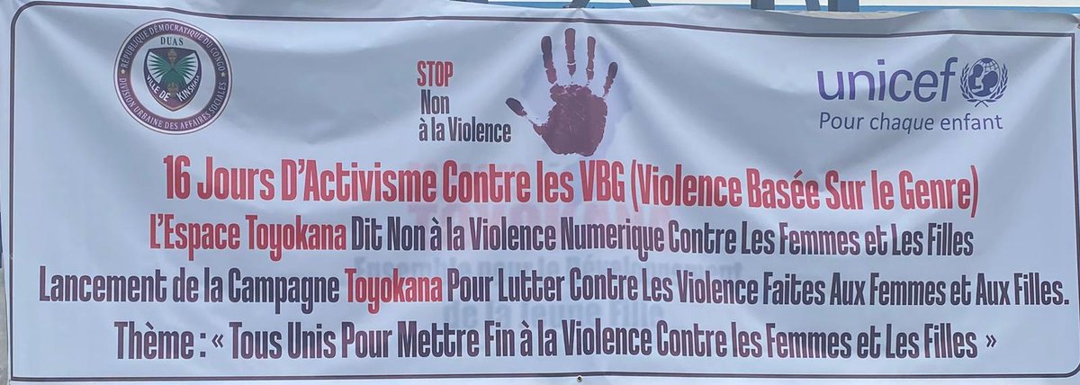 Ariel2Kalubi's tweet image. #RDC
#VBG
Campagne TOYOKANA: nos filles sont l’avenir, nos filles sont le monde.
Les 16 jours d’activisme contre les #VBG sont une occasion de rappeler que l’avenir ne se construit pas sans elles!
#pasdexcuse
#endviolenceagainstwomen
#16joursdactivisme
#violencenumerique…