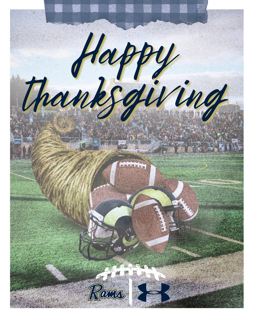 Happy Thanksgiving from the Ram Family to yours. Shepherd Football is thankful for you, Ram Nation!