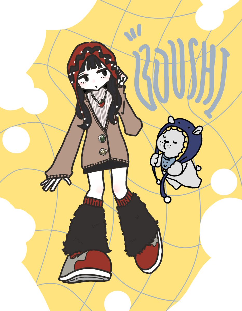 友人が毛糸で帽子作ってくれるって言ってくれて
浮かれて描いた

たのしみ🤍

 #イラスト