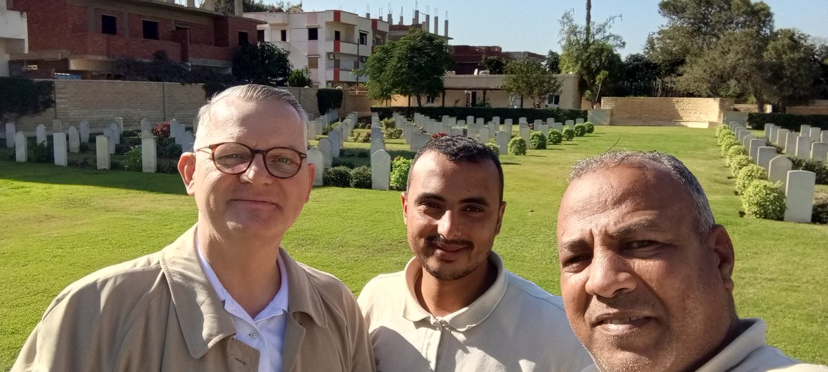 MatrawyWalid's tweet image. Today's visit by Mr. Simon from Ireland to the Tel El Kebir War Memorial Cemetery @CWGC @AAPAComms @SiJFletch @Ahmed_AAalSayed
