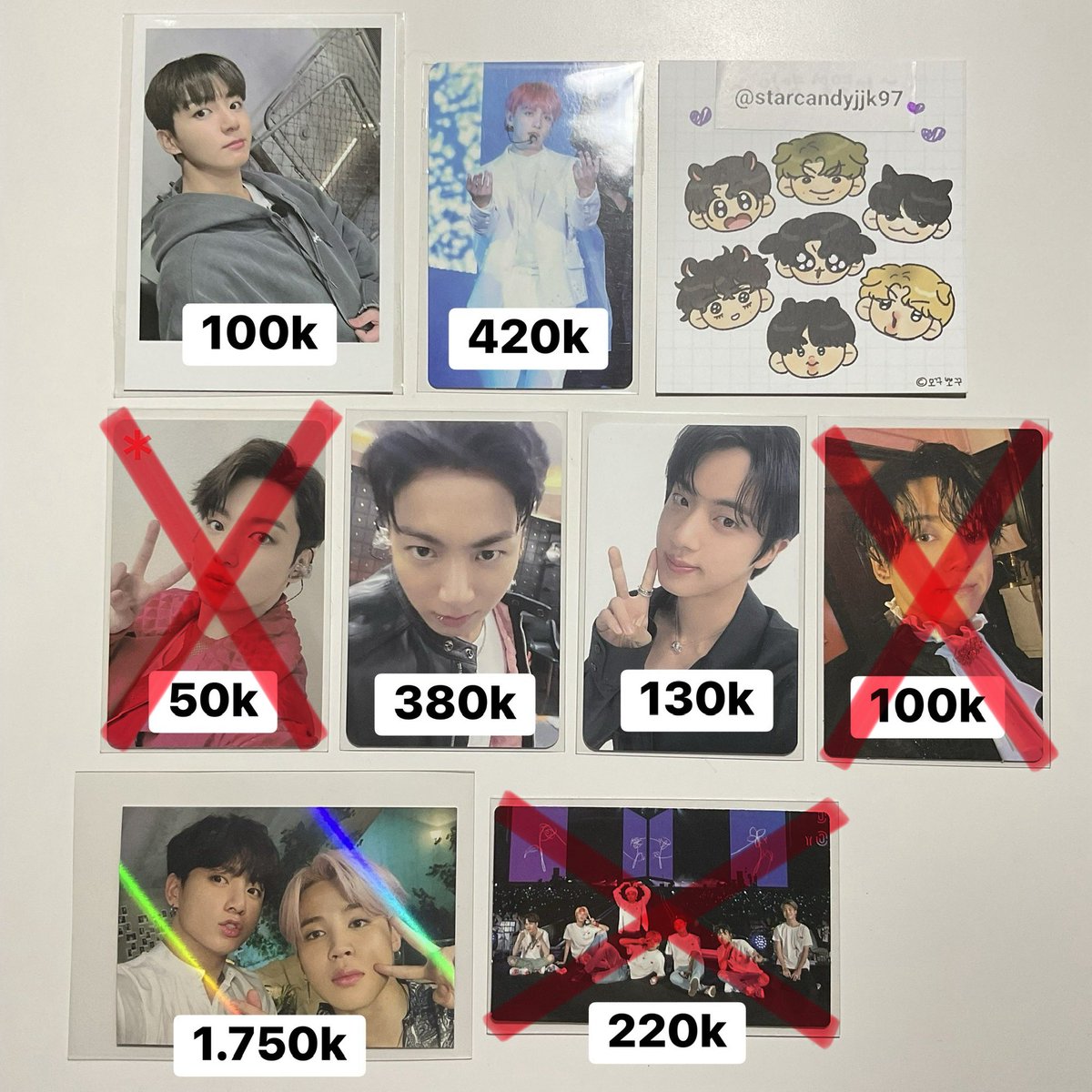 starcandyjjk97's tweet image. wts want to sell bts official ina

adm 8%❌ packing ✅

Photocard armyzone 2025 love yourself bluray seoul me myself ticket holder jikook tihol magic shop holo muster 5th jungkook taehyung v jimin jhope suga yoongi jin namjoon rm การ์ดบังทัน ตลาดนัดบังทัน bts小卡 pasar ph #wtsbts