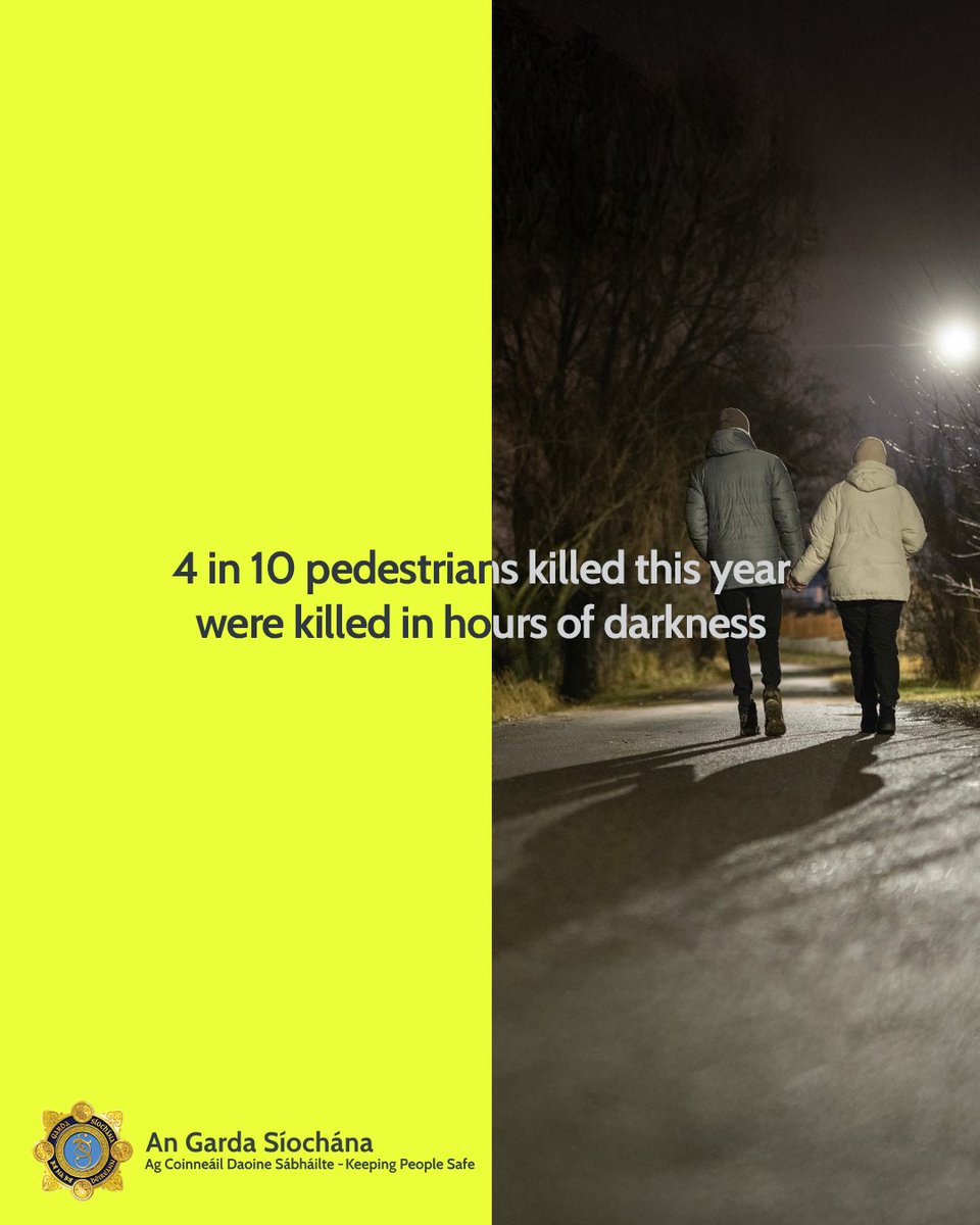 4 in 10 pedestrians killed this year were killed in hours of darkness