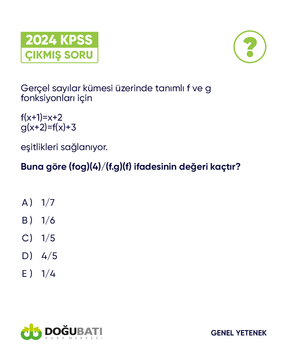 GYGK adayları hazır mısınız, yeni soru ile karşınızdayız! 🌟

2024 KPSS Genel Kültür sınavında karşımıza çıkan soruyu çözmeye ne dersin? Cevabınızı yorumlara bekliyoruz. 👇☺️

#doğubatı #2025kpss #kpssgygk #çıkmışsorular #2024kpss #kpsshazırlık #2025kpss