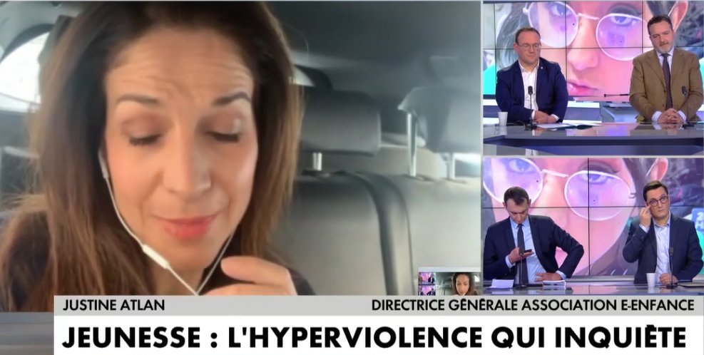 Casimir_Noir's tweet image. #JustineAtlan intervient souvent sur #Cnews, #SudRadio #Europe1 #FranceInter pour commenter le phénomène de la violence des ados sur les réseaux sociaux, le #cyberharcèlement, le #revengePorn et la #Pédocriminalité en général... 
Mais aussi à la #staracademy 🤩