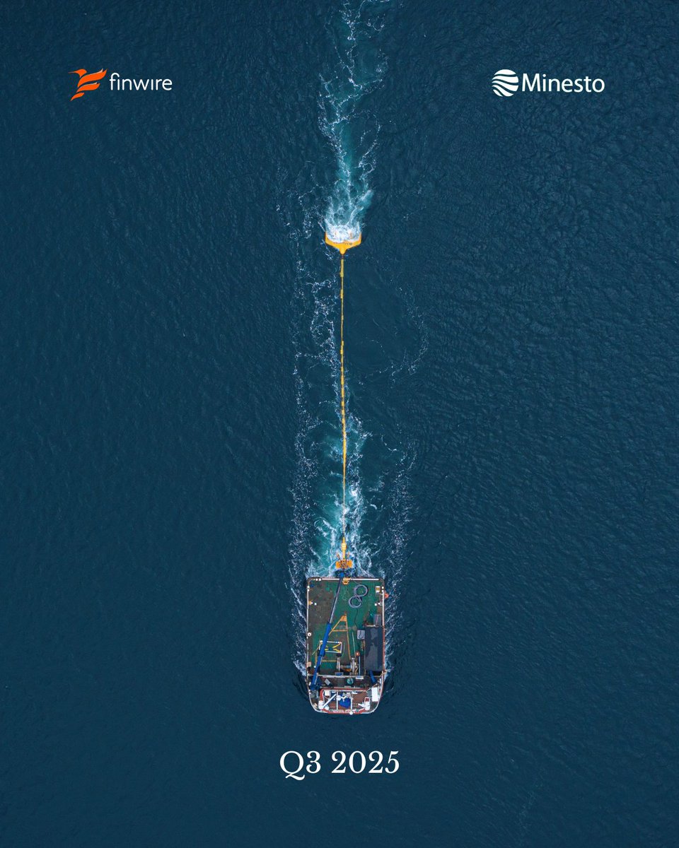 Idag presenterade Minesto sin rapport för det tredje kvartalet 2025.

Se presentationen här: youtube.com/live/aTwJbiBvY…
