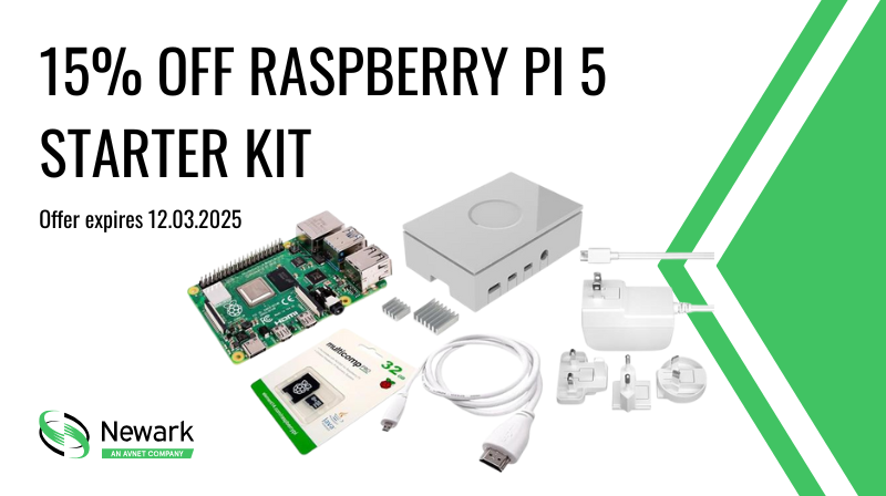 Newark_Avnet's tweet image. ⬛ BLACK FRIDAY RASPBERRY 5 OFFER ✅ 
Turn your ideas into a design with the @Raspberry_Pi 5 Starter Kit - Discounted by 15%! Offer expires Dec 3rd 25
Visit our site to get the exclusive voucher code: bit.ly/3XR8JYy #BlackFriday #CyberMonday #RaspberryPi