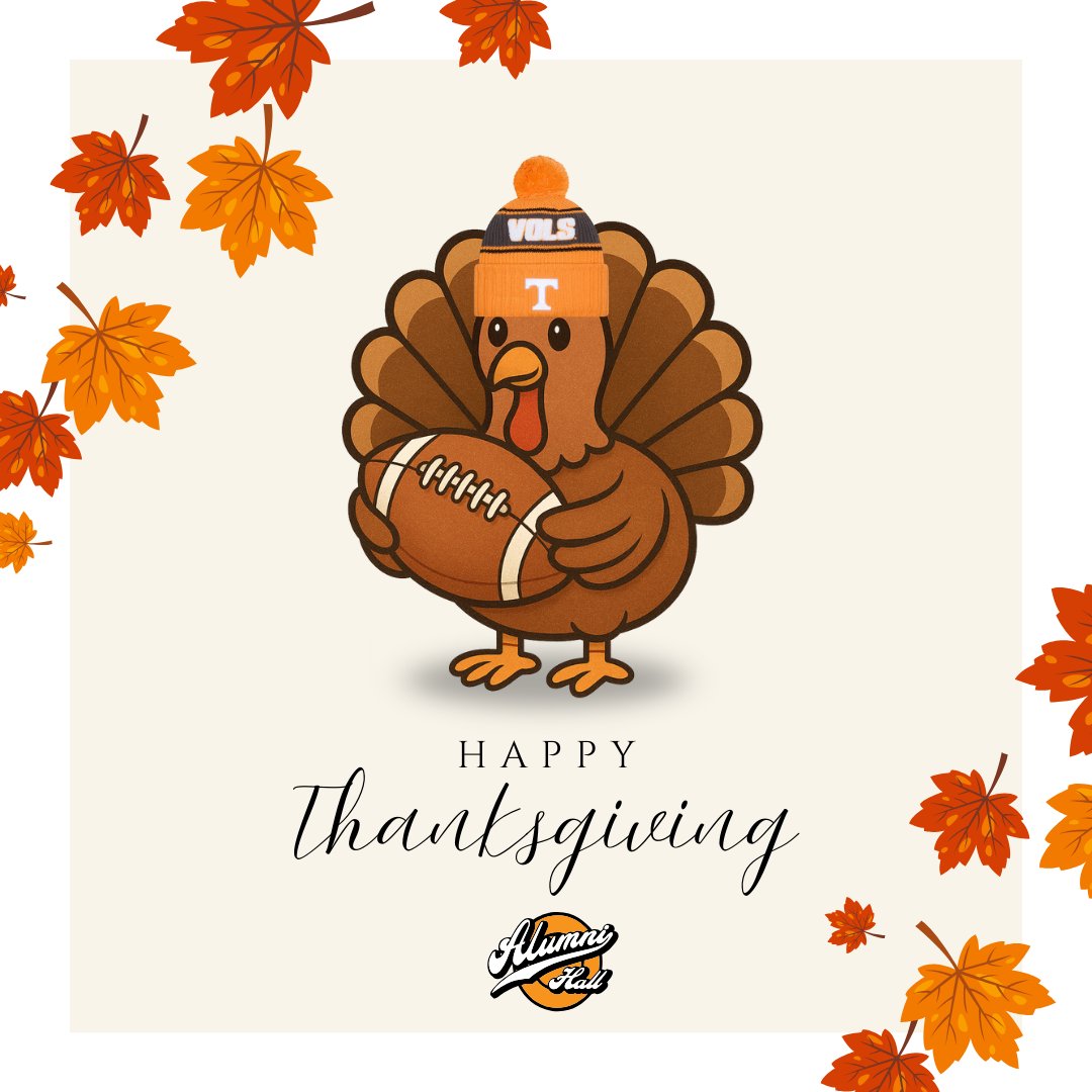 alumnihallut's tweet image. Happy Thanksgiving from Alumni Hall! 🦃🧡
alumnihall.com/tennessee-volu…
