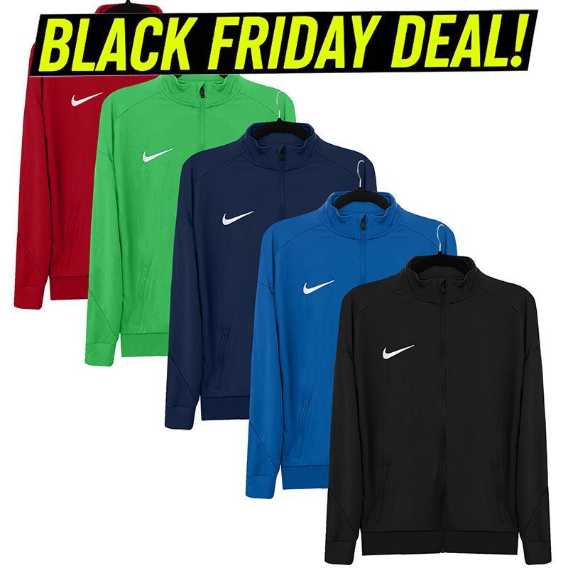 BLACK FRIDAY DEAL! ⚽ Elevate your young athlete’s game with the Nike Academy Pro 24 Jacket—Dri-FIT fabric, slim fit, and 100% recycled material! ♻️
Snag the deal now!
➡️ buff.ly/fOAQ58L 
#BlackFriday #NikeFootball #Sale