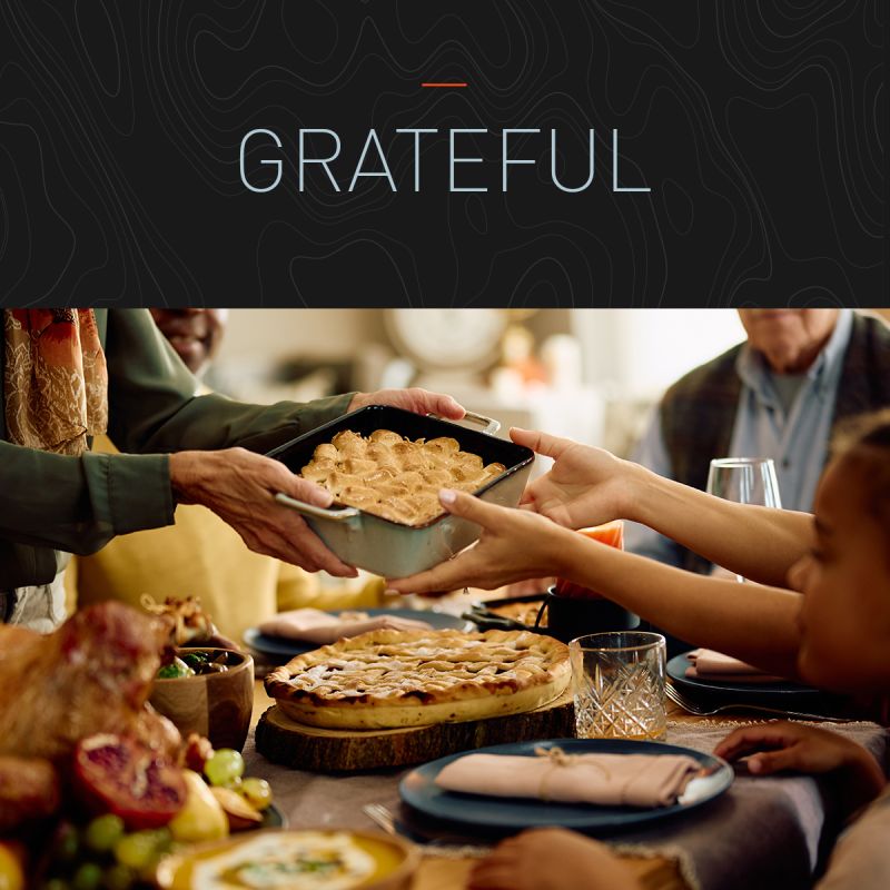 This Thanksgiving, we're grateful. We're grateful for our work, for our colleagues, for our partners, for our families, for our friends. 

We wish you a joyful holiday surrounded by family and friends.