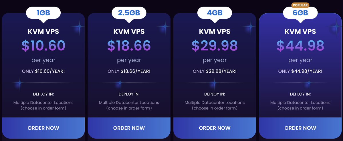 jayfx42's tweet image. 纯个人推荐，非推广。RN 家的VPS用了一年半，只出现过一次机房当机，用来跑跑AI Demo性价比非常高，又囤了2台 #VPS
racknerd.com/BlackFriday/