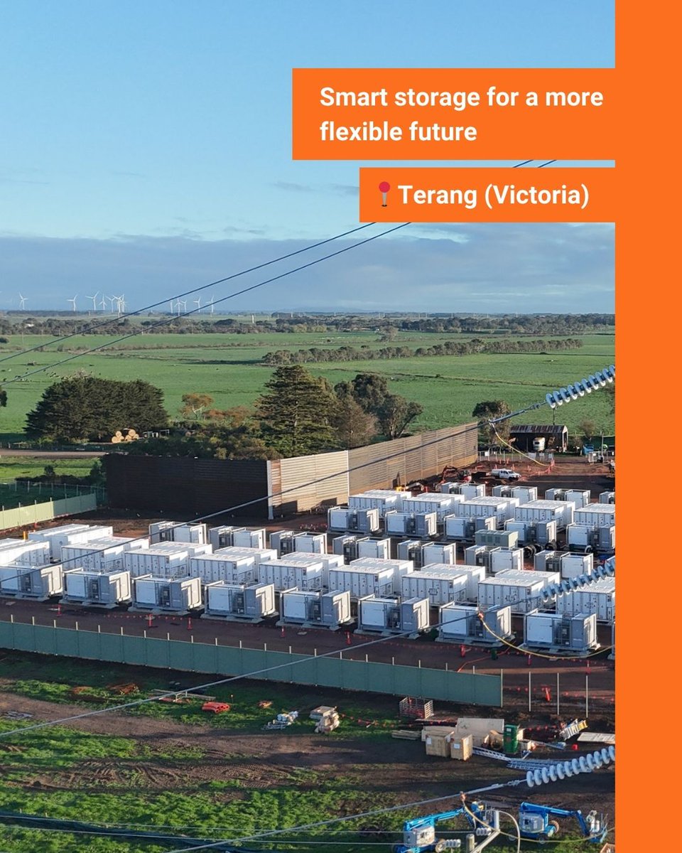 FotowatioRV's tweet image. 🔋Terang BESS Energized! — Our first BESS project in Australia connected to the Grid and energized on 24/11!

📍Terang, VIC
🔋 Project type: BESS
📆Under construction

💡Smart management powers clean energy.

 #FRVProjects #FRVAustralia #EnergyStorage #BESS #CleanEnergy