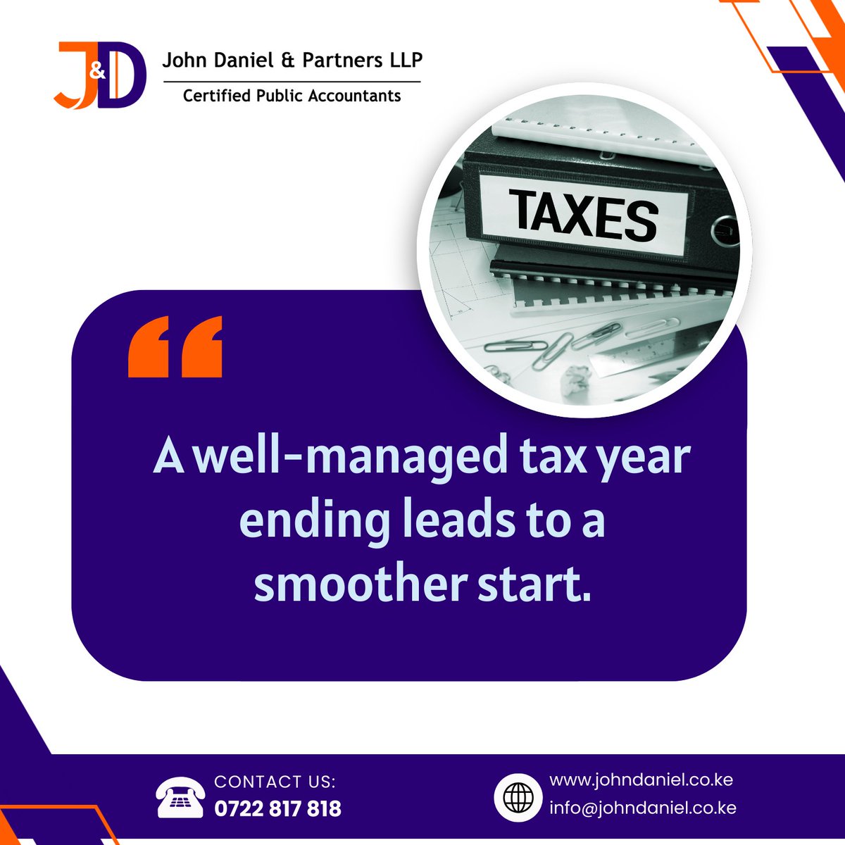 A well-managed tax year ending leads to a smoother start. ✅

When you take the time to review, organize, and plan, you reduce stress, avoid surprises, and enter the next year with clarity and confidence.

It’s the small, consistent steps today that shape your financial freedom