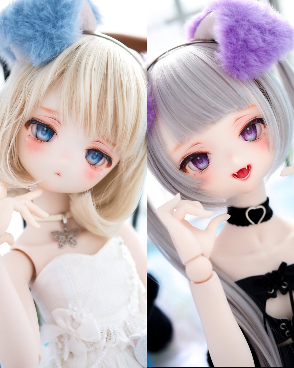 宣伝失礼します🙏

今週11/ 30（日）22時45分頃終了で出品いたしました。
🩵auctions.yahoo.co.jp/jp/auction/q12…
💜auctions.yahoo.co.jp/jp/auction/s12…

対になる女の子2人です🧸໒꒱·̩͙ 
漫画やゲームのキャラクターっぽさをイメージしました🪄︎︎

いいご縁がありますよう…よろしくお願いします🙇‍♂️𓂃 𓈒𓏸
#ちゃもっこ