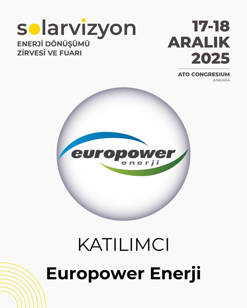 Katılımcımız Europower Enerji’ye teşekkürler!

Elektrik üretim-dağıtım ekipmanları, orta-yüksek gerilim sistemleri ve güneş paneli üretimi gerçekleştiren Europower Enerji; bağlı şirketi Peak PV ile yüksek verimli PV modülleri üretiyor ve Girişim Elektrik grubu aracılığıyla EPC /