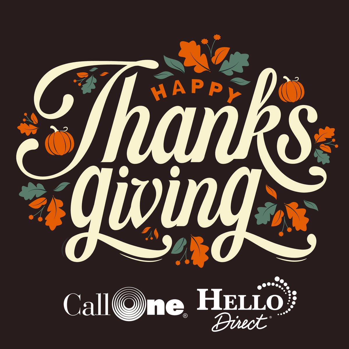 This Thanksgiving, we’re thankful for the connections—no matter where you work. At Call One, Inc. and Hello Direct, supporting your teamwork is what we’re all about. What’s something you appreciate most about your team? #Thanksgiving