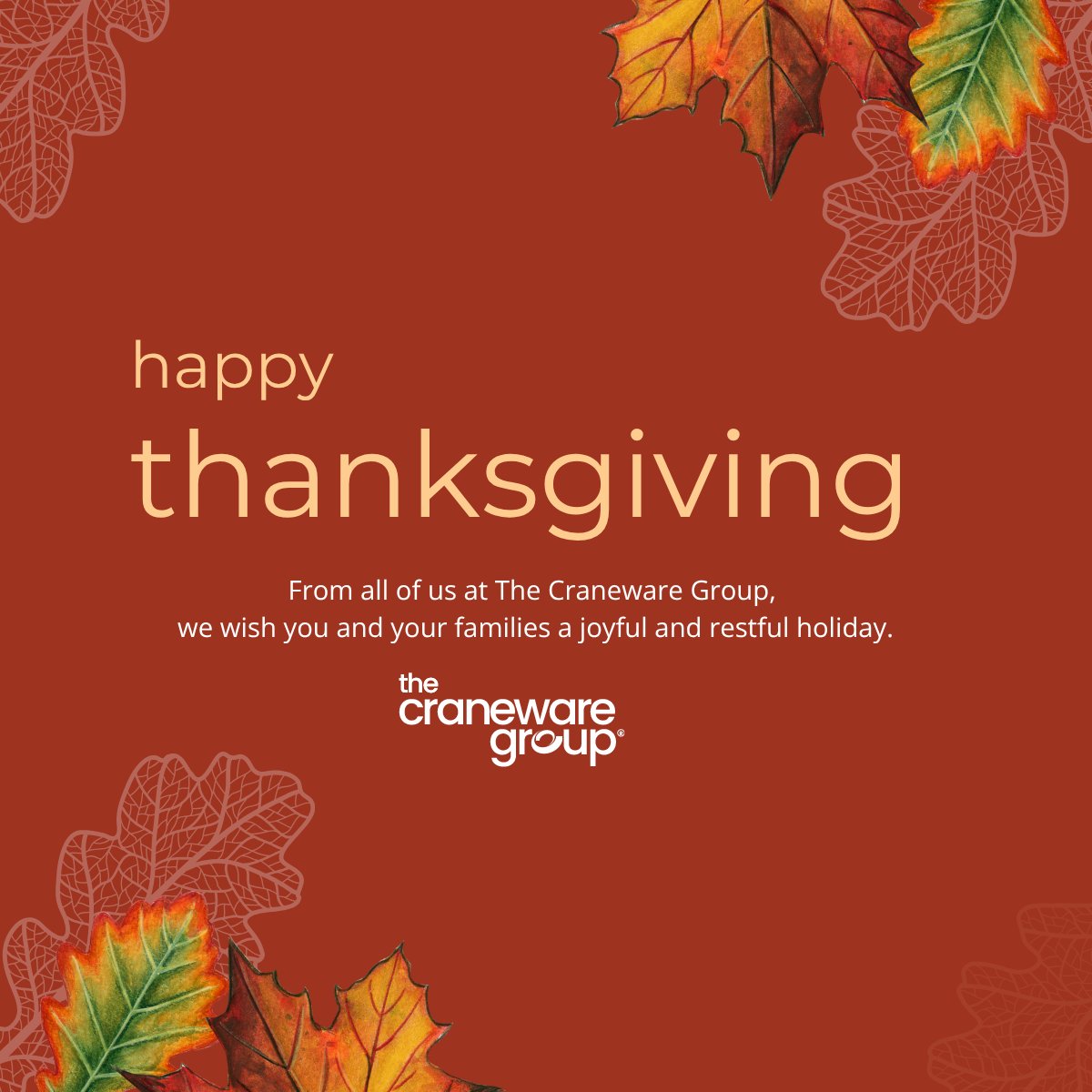 This Thanksgiving, we are grateful for our incredible customers and the opportunity to support your work in serving communities across the country.

Thank you for your trust, partnership, and commitment to improving healthcare.

We wish you and your families a restful holiday.