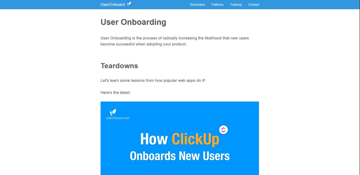 imananddesigner's tweet image. 4️⃣ 𝐔𝐬𝐞𝐫 𝐎𝐧𝐛𝐨𝐚𝐫𝐝

Breakdowns of onboarding experiences from popular products.

🌟 𝐊𝐞𝐲 𝐩𝐨𝐢𝐧𝐭𝐬:

🔍 Learn what helps users onboard
📱 Visual teardowns of real apps
🎨 Great for product designers

👉 𝐂𝐡𝐞𝐜𝐤 𝐈𝐭 𝐎𝐮𝐭: useronboard.com
