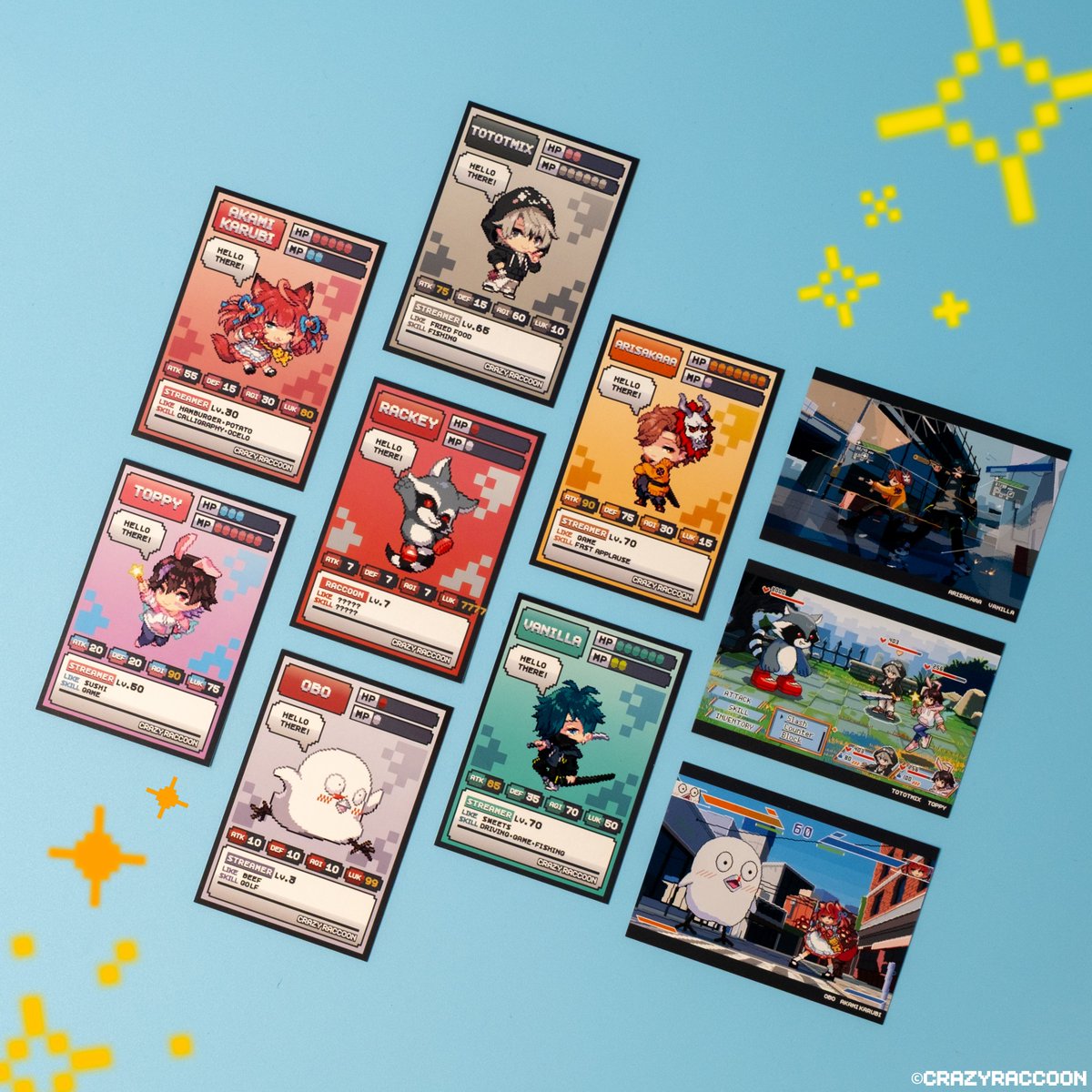 Crazy Raccoon Mondo ファイル ステッカー アクリルライト Crazy Raccoon デフォルメアクリルスタンド mondo ステッカー付の通販