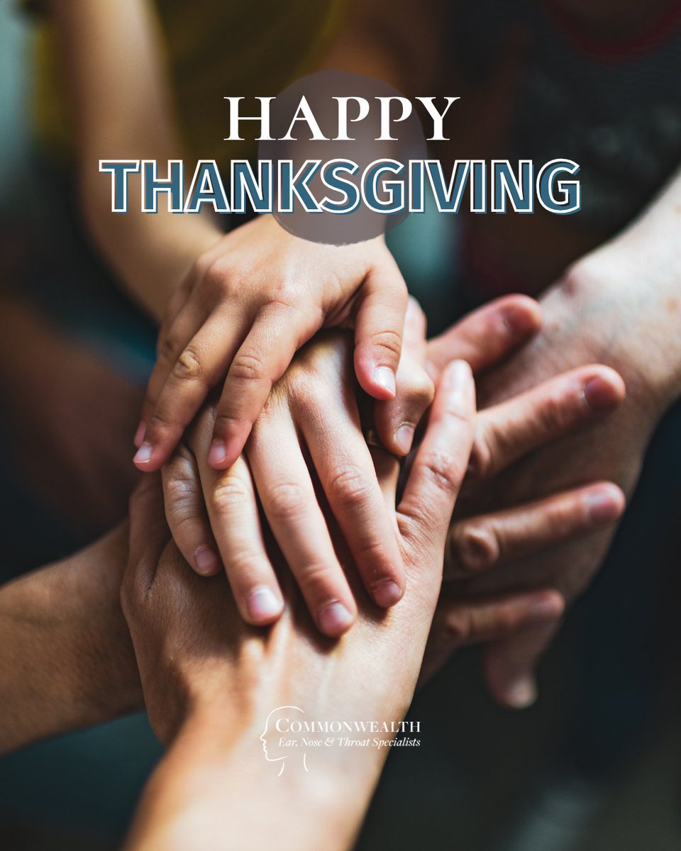 This season, we’re grateful for our patients and the trust you place in us. Wishing you a joyful holiday filled with love, laughter and special moments with family and friends. 🤍

#HappyThanksgiving #CommonwealthENT #RichmondVA