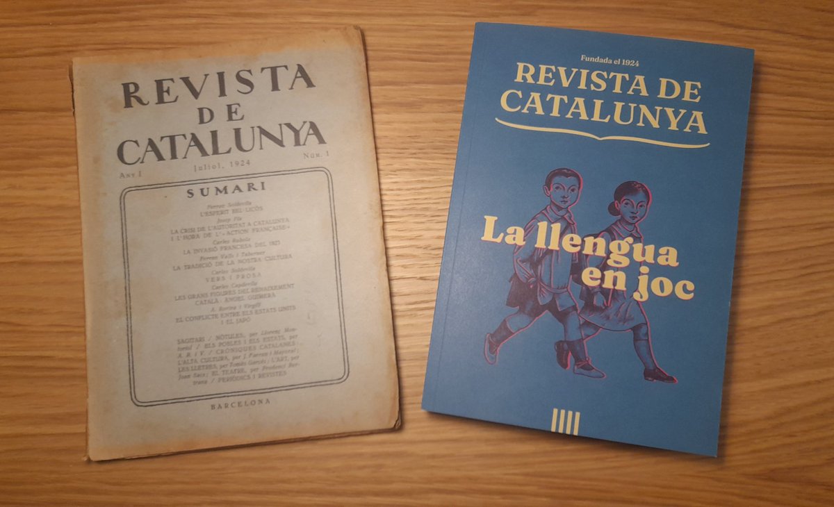 A la Revista de Catalunya (<a href="/RevistaCat/">Revista de Catalunya</a>) tornem als orígens per agafar força i impuls. Reconnectar amb la Catalunya d'abans del 1939, amb la nostra tradició, per enfortir la Catalunya d'avui. Quin goig veure-la per fi impresa :)