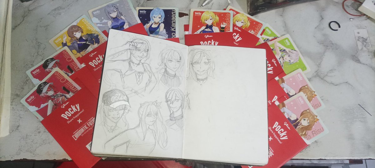 Raidenforeverr's tweet photo. DIKIT LAGI LENGKAP AAHHHKKK, TINGGAL REINE AMA MOONA T^T #iRISUtration #ioarts #anyatelier #graveyART #AeruSeni #inKaela 
kurang tau hashtag fanart holoid muuewheheeh harap2 bener aj sih 😛 OIYA ZETA BLOM KE GAMBAR, soalnya tadi gambarnya pas di sklh jadi energi ku terkuras.. https://t.co/WjYimqg60L