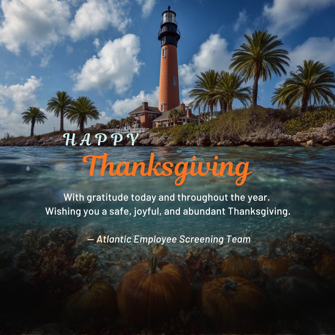 AtlanticChecks's tweet photo. Today, we pause to reflect on the many things we’re grateful for — our clients, partners, team members, and the communities we serve. Thank you for trusting us and allowing us to be part of your success. Enjoy a safe and wonderful Thanksgiving! https://t.co/7WobZT2vQG