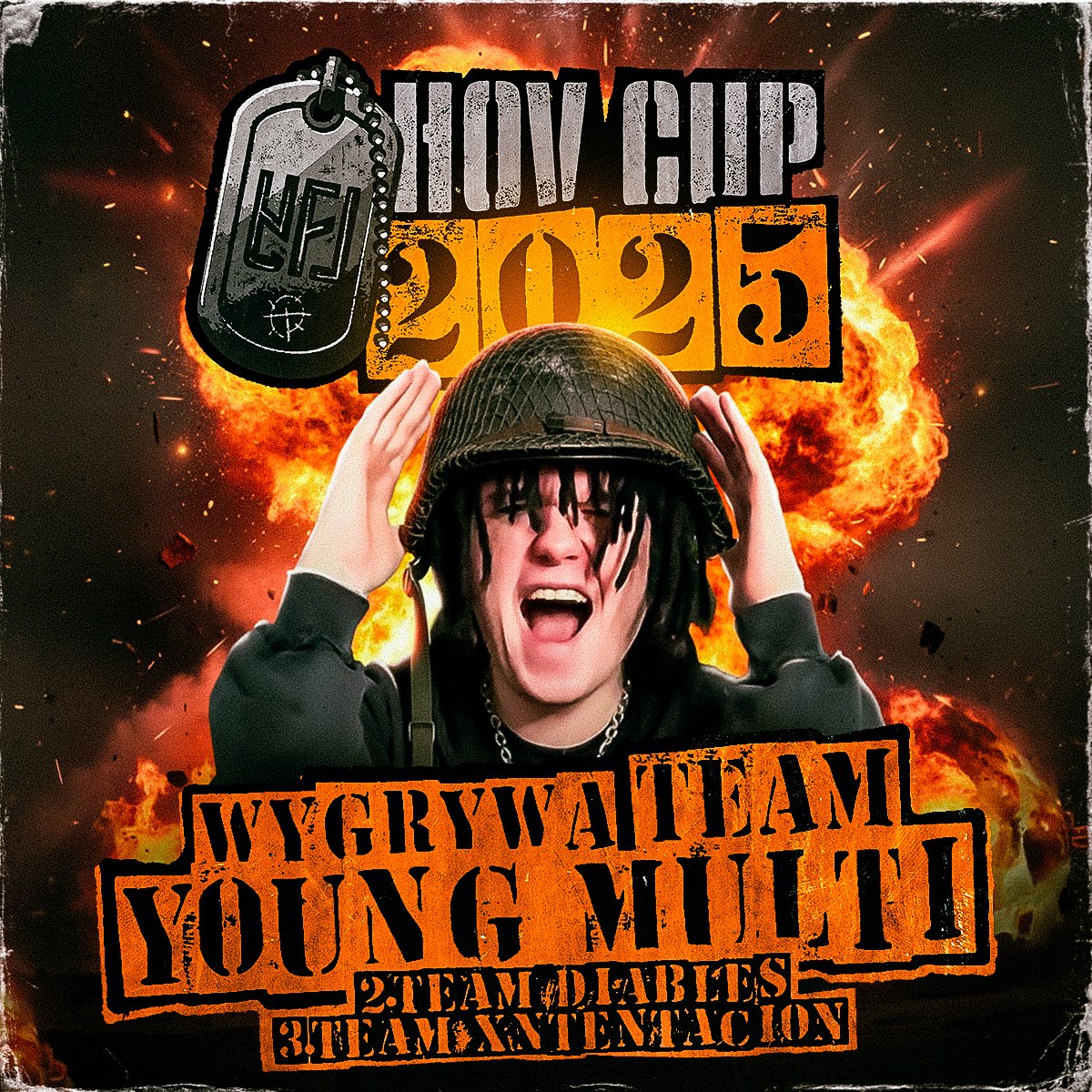 Po wyrównanej walce drużynie Young Multiego udaje się zwyciężyć 3:1 na drużynę Diablesa wygrywając (classic) finał YFL HOV CUP 2025!

Punktacja w mapach:
VV - Young Multi Win (285:0)
PP - Young Multi Win (210:137)
RR - Diables Win (0:239)
CC - Young Multi Win (339:0)

🥇 Team