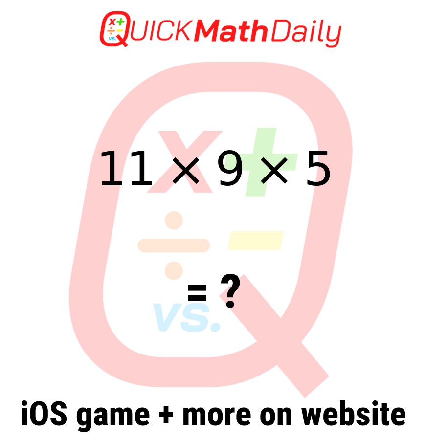 QuickMathDaily's tweet image. 🔍 Can You Outsmart This Math Problem? 🧠 

Prove It By Commenting Below!👇

See more on QuickMathDaily.com 👀 ✅