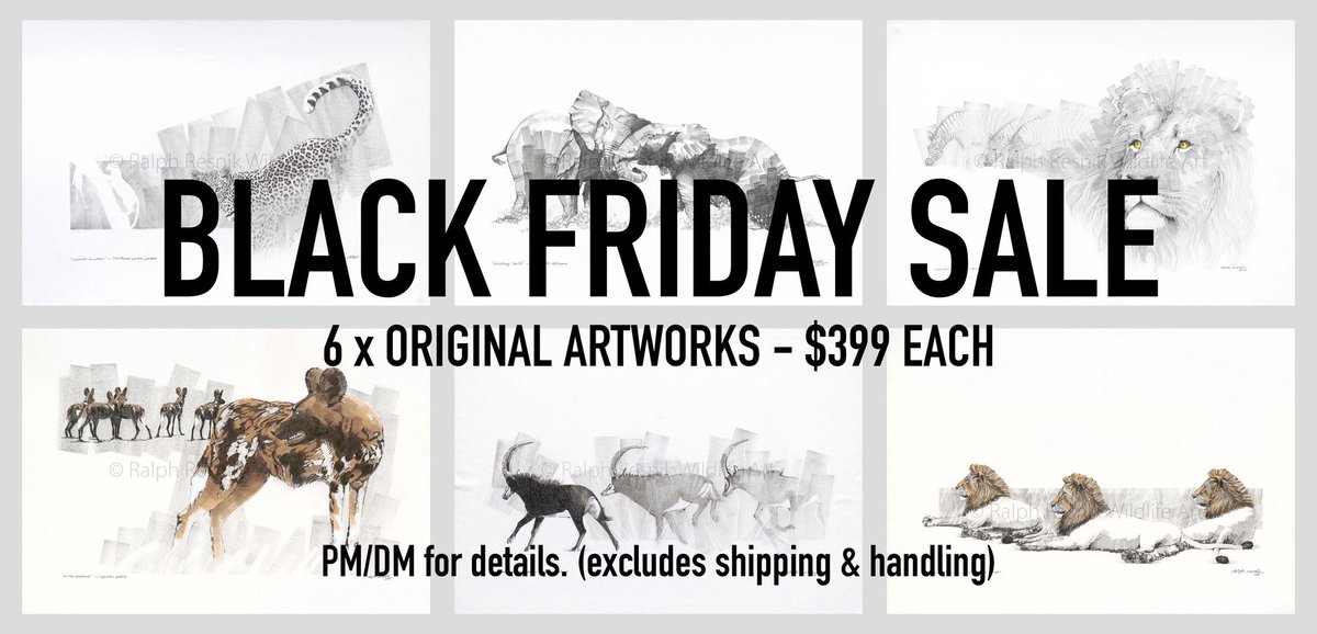 ralphresnik's tweet photo. BLACK FRIDAY SALE - 6 Original Artworks at a special reduced price of US$399. Please PM/DM me directly. (excludes shipping &amp; handling). https://t.co/YIjpkPVgNf