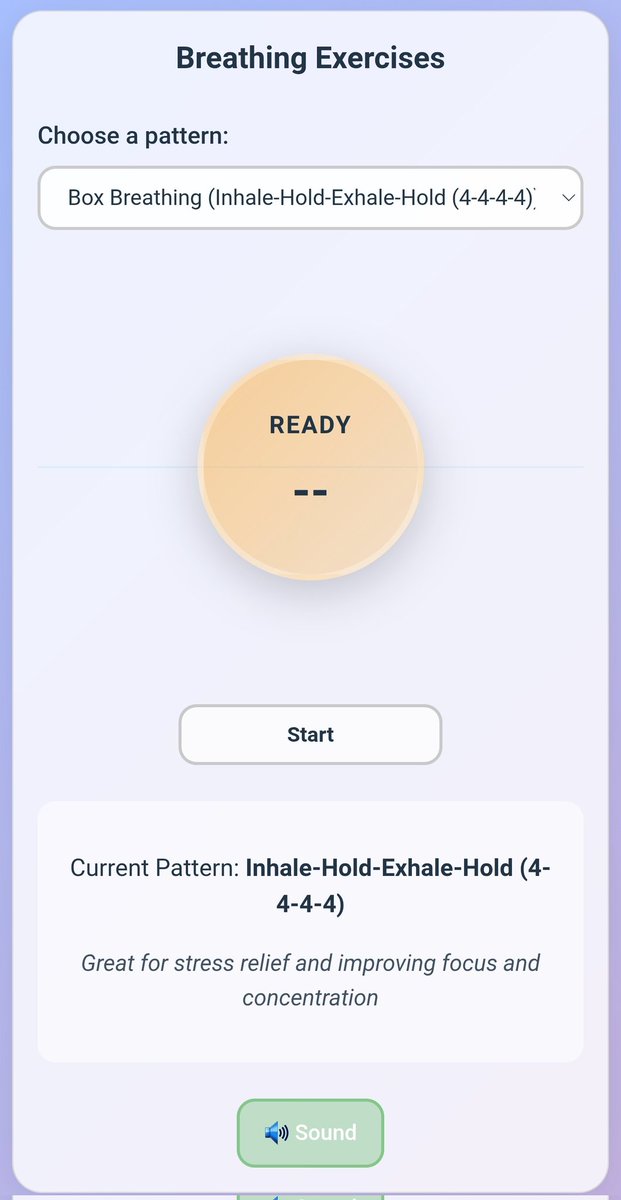 Alyreza_'s tweet image. b7g.vercel.app
Breathing Exercises App

#vitejs #animejs #vercel