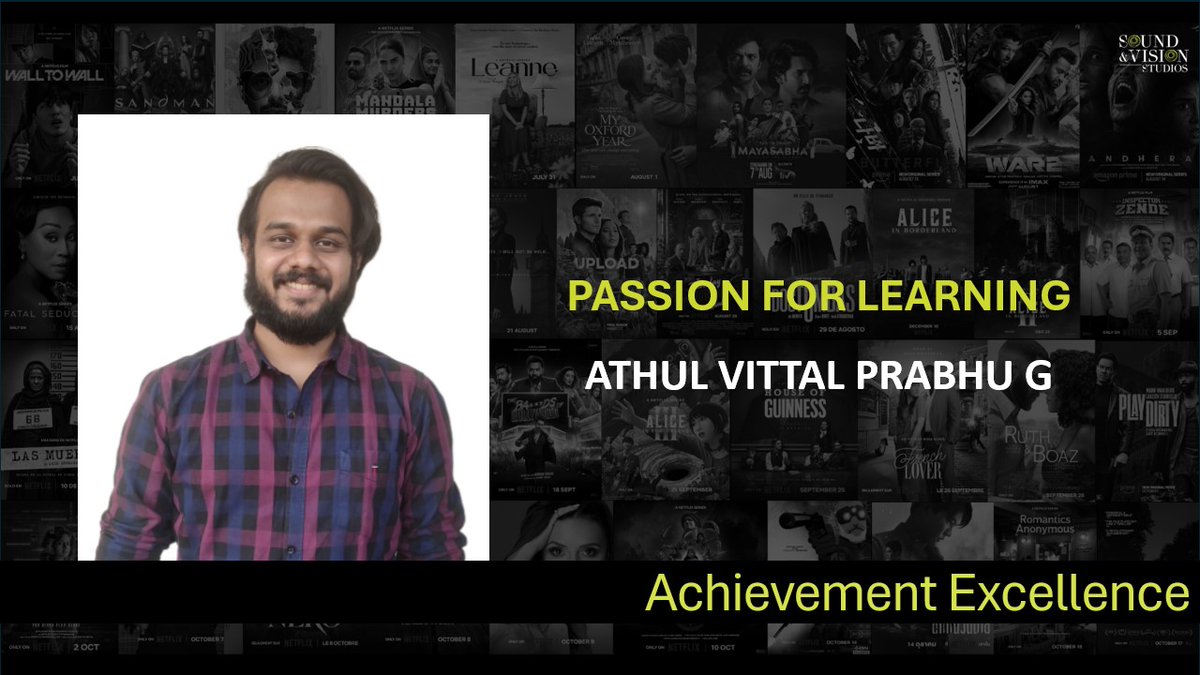 soundnvisionsts's tweet image. Congratulations, Athul Vittal Prabhu G, on winning the Value Award for Passion for Learning! Your eagerness to learn and grow makes a lasting impact every day and your commitment to knowledge lights the path for others!

#SVSAwards #Passionforlearning #SoundAndVisionStudios