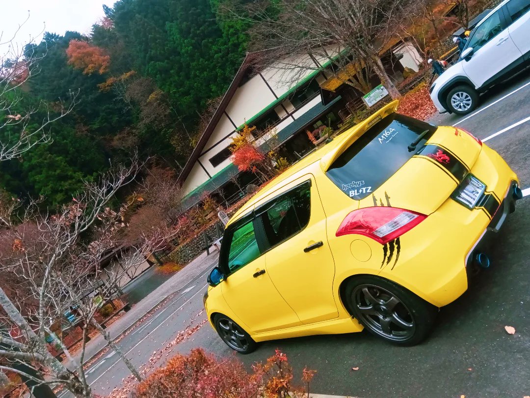 Zc32s_Love's tweet photo. 片道4時間かけて奥多摩に日帰りで葉っぱを見に行ってきました🍂
割とまだまだ緑でした🙄 https://t.co/0soRJIel1n